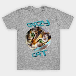 Crazy Cat Calico Cat T-Shirt